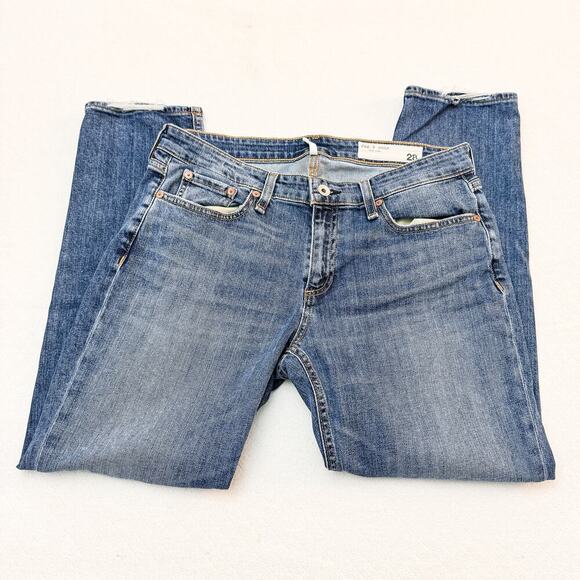 Rag & Bone Dre Low-Rise Slim Boyfriend Denim Jeans Color Juli Size 28 - Picture 4 of 9